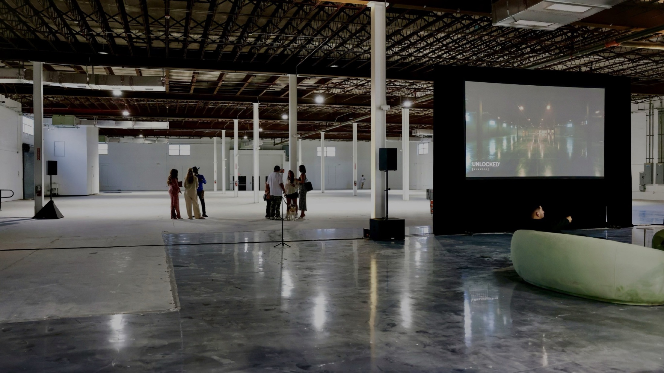 The raw UNLOCKED Wynwood space