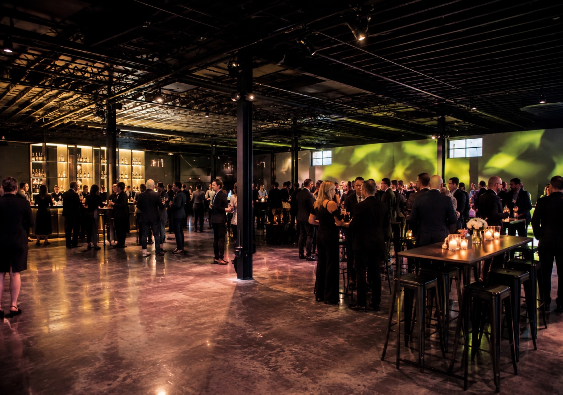 Guests at a gala reception in UNLOCKED Wynwood