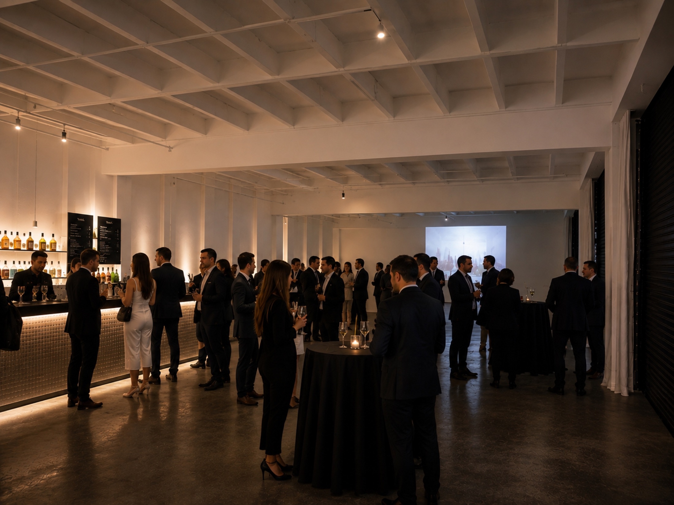 A cocktail reception at UNLOCKED Wynwood